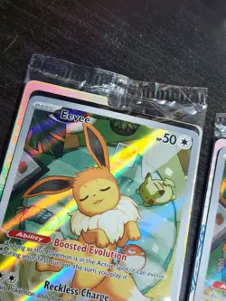 Pokemon TCG SVP Holo Eevee Promo Card Lot (2) 2025 English #173 Prismatic SEALED - Image 5