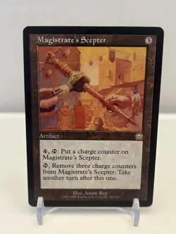 MTG Magistrate's Scepter Mercadian Masques Rare Colorless Artifact Card 304… - Image 1