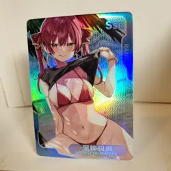 Houshou Marine - SSR - Foil - Senpai Goddess Haven Story Anime Waifu Card - Image 2