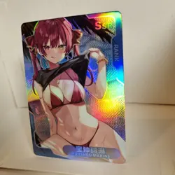 Houshou Marine - SSR - Foil - Senpai Goddess Haven Story Anime Waifu Card - Image 3