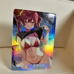 Houshou Marine - SSR - Foil - Senpai Goddess Haven Story Anime Waifu Card - Image 4