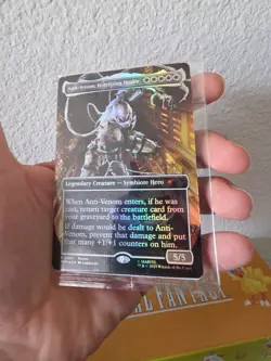 Anti-Venom, Horrifying Healer MTG Marvel's Spider-Man Promo 001 Foil - Sealed - Image 3