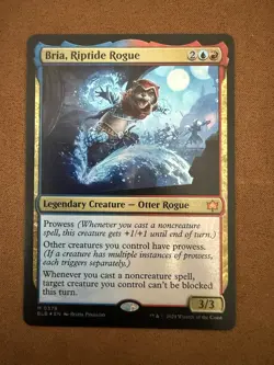 Bria, Riptide Rogue #0379 Foil Bloomburrow Legendary Creature Blue Red MTG 2024 - Image 1