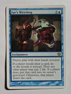 Magic MTG - Zur's Weirding - 9th Ninth Edition - LP - Image 1