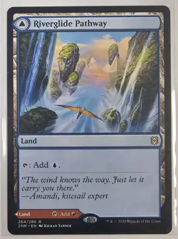 Mtg - Riverglide Pathway - Zendikar Rising (ZNR) - Rare - #264/280 - NM - Image 1
