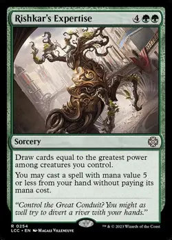 NM Rishkar's Expertise, MTG, Lost Caverns of Ixalan, Magic the Gathering, 254 - Image 1