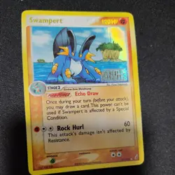 Pokemon TCG Swampert Crystal Guardians Reverse Holo 27/100 - Image 2