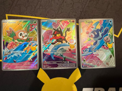 Pokemon First Partner Illustration Collection - Aloloan- Rowlet, Litten, Popplio - Image 1