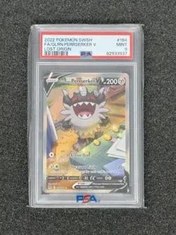 2022 Pokemon Lost Origin Galarian Perrserker V 184/196 Alternate Art - Image 1