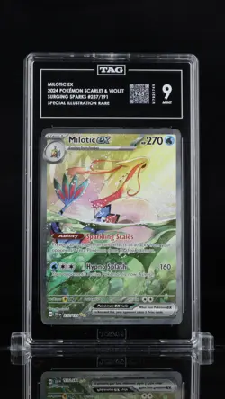 Pokemon MILOTIC ex SIR - Surging Sparks #237/191 - TAG 9 MINT - Highest Graded 9 - Image 1