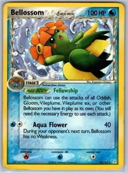 Bellossom (Delta Species) Holon Phantoms 19/110 MP-HP Pokemon Card - Image 1