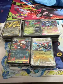 Pokemon Cards Japanese EX Lot 250 Sleeved EX Cards - Image 1