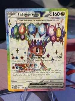 Pokemon TCG Tatsugiri EX Ultra Rare Card 226/191 Surging Sparks NM - Image 1