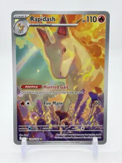Pokemon Rapidash 189/182 Sv10: Destined Rivals Illustration Rare. - Image 1