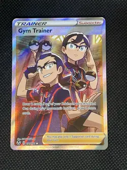 Pokemon Gym Trainer Trainer Supporter Full Art Ultra Rare 191/195 Swsh12 Holo - Image 1