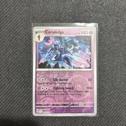 Ceruledge 040/091 Reverse Holo Rare Paldean Fates Pokemon NM - Image 1