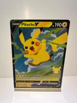 Pikachu V SWSH143 Holo Promo Sword & Shield Promo Pokemon Near Mint - Image 1