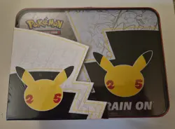 Pokemon 25th Anniversary Celebrations Treasure Chest Lunchbox Tin Factory SEALED - Image 2