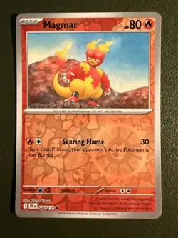 Pokemon TCG Magmar 20/159 SV9 Journey Together Reverse Holo NM - Image 1