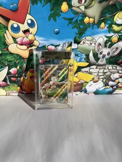Pokemon TCG Meowth 106/094 Illustration Rare Phantasmal Flames Beckett 9.5 Gem M - Image 2