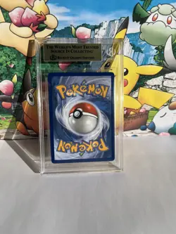 Pokemon TCG Meowth 106/094 Illustration Rare Phantasmal Flames Beckett 9.5 Gem M - Image 3