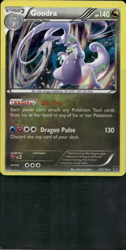 Goodra 77/119 Holo Rare Phantom Forces Pokemon Holo Near Mint - Image 1