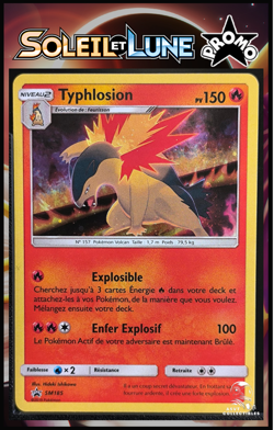 Carte Pokemon Typhlosion SM185 Promo Soleil & Lune Holographique FR - Image 1
