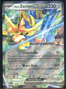 Pokemon TCG SV09: Journey Together Hop's Zacian ex 193 Black Star Promo - Image 1
