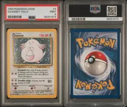 Pokemon Base Set Chansey #3 PSA 9 - Image 1