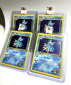 Pokemon Trading Card Misty's Seadra Gym Heroes Set Prerelease 9/132 Holo - Image 1
