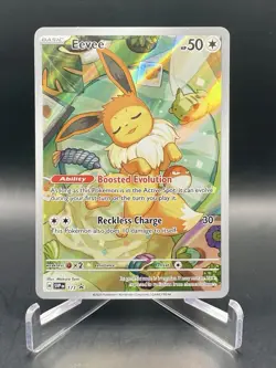 Eevee 173 Prismatic Evolutions Black Star Promo Full Art Holo Pokemon TCG NM/M - Image 1