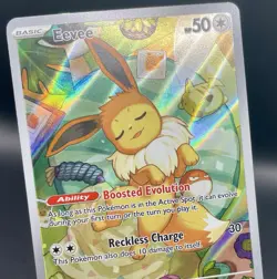 Eevee 173 Prismatic Evolutions Black Star Promo Full Art Holo Pokemon TCG NM/M - Image 3