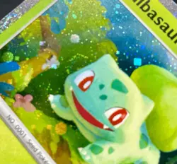 Bulbasaur 046 **SWIRL** SV: 151 Cosmos Holo Black Star Promo Pokemon TCG NM/M - Image 3