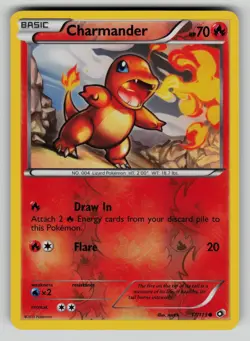 Charmander 17/113 Common Legendary Treasures Pokemon Reverse Holo LP - Image 1