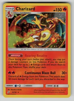 Charizard 14/181 Rare Team Up Pokemon NM - Costco Cosmos Holo - Image 1