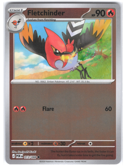 Fletchinder 013/088 Reverse Holo Perfect Order Pokemon TCG - Image 1