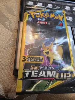 🔥 Pokemon Booster Pack ⭐ HEAVY🪨Team Up ⭐ Zekrom & Pikachu 🔥Sealed - Image 1
