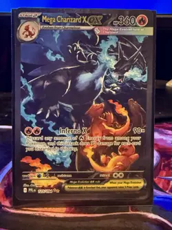 Mega Charizard X EX 125/094 Secret Rare🔥Phantasmal Flames NM Fresh Pull Pokemon - Image 2