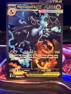 Mega Charizard X EX 125/094 Secret Rare🔥Phantasmal Flames NM Fresh Pull Pokemon - Image 3