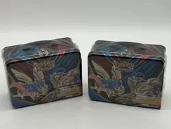 Lot of (2) Pokemon Trading Card Game Spring Collectors Tin Chest Lunch Box - Image 1