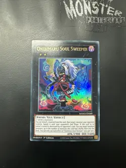 YUGIOH ONIBIMARU SOUL SWEEPER ULTRA RARE MAMA-EN069 1ST EDITION - Image 1
