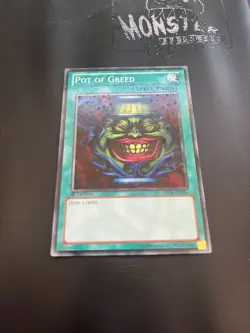 YUGIOH POT OF GREED STARFOIL RARE BP01-EN034 1ST EDITION - Image 2