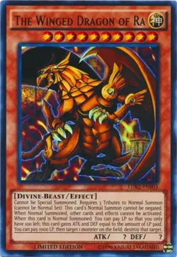 Heavily Played, English Yu Gi Oh The Winged Dragon of Ra - LDK2-ENS03 - Ultra Ra - Image 1