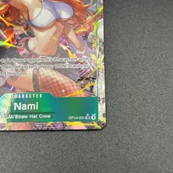 One Piece Nami OP14-031 Alt Art SR The Azure Sea’s Seven English - Image 2