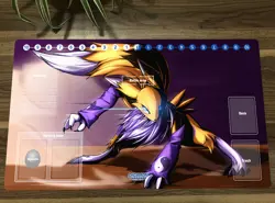 Digimon Duel Playmat Renamon DTCG CCG Mat Trading Card Game Mat Pad Free Bag - Image 1