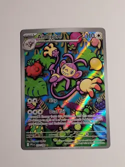 Ambipom - 107/094 - Pokemon Phantasmal Flames Illustration Rare NM - Image 1