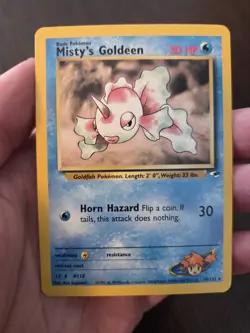Pokemon TCG Misty's Goldeen Gym Heroes Set 30/132 Unlimited Rare LP Vintage WOTC - Image 2