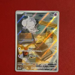 Pokemon Espurr 095/088 POR Full Art Holo Basic Psychic Rare 2026 MINAMINAMI Take - Image 1