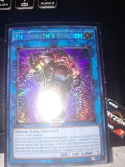 YUGIOH! Fiendsmith's Requiem INFO-EN046 1st Ed LP Secret Rare - Image 1
