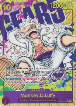 MONKEY.D.LUFFY (119) (ALTERNATE ART) OP05-119 NM - Image 1